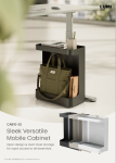 CAB10-02 Sleek Versatile Mobile Cabinet