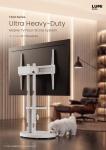 FS68 Series Ultra Heavy-Duty Mobile TV Floor Stand System