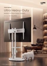 FS68 Series Ultra Heavy-Duty Mobile TV Floor Stand System