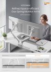 LDT133 Series Refined Space-Efficient Gas Spring Monitor Arms