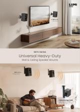 SB76 Series Universal Heavy-Duty Wall & Ceiling Speaker Mounts