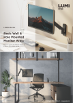 LDA38 Series-Basic Wall and Pole Mounted Monitor Arms