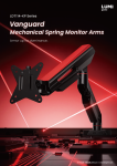 LDT114-KP Series Vanguard Mechanical Spring Monitor Arms