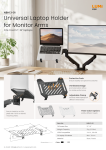 NBH13-01 Universal Laptop Holder for Monitor Arms