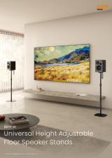 BS79-01 Universal Height Adjustable Floor Speaker Stands
