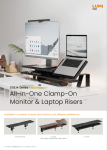 STB34 Series-All-In-One Clamp-On Monitor & Laptop Risers