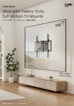 LPA88 Series-Ultra-Slim Heavy-Duty Full-Motion TV Mounts