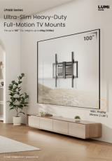 LPA88 Series-Ultra-Slim Heavy-Duty Full-Motion TV Mounts