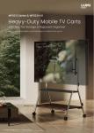 MP0512 Series & MP0534-01 Heavy-Duty Mobile TV Carts