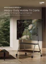 MP0512 Series & MP0534-01 Heavy-Duty Mobile TV Carts