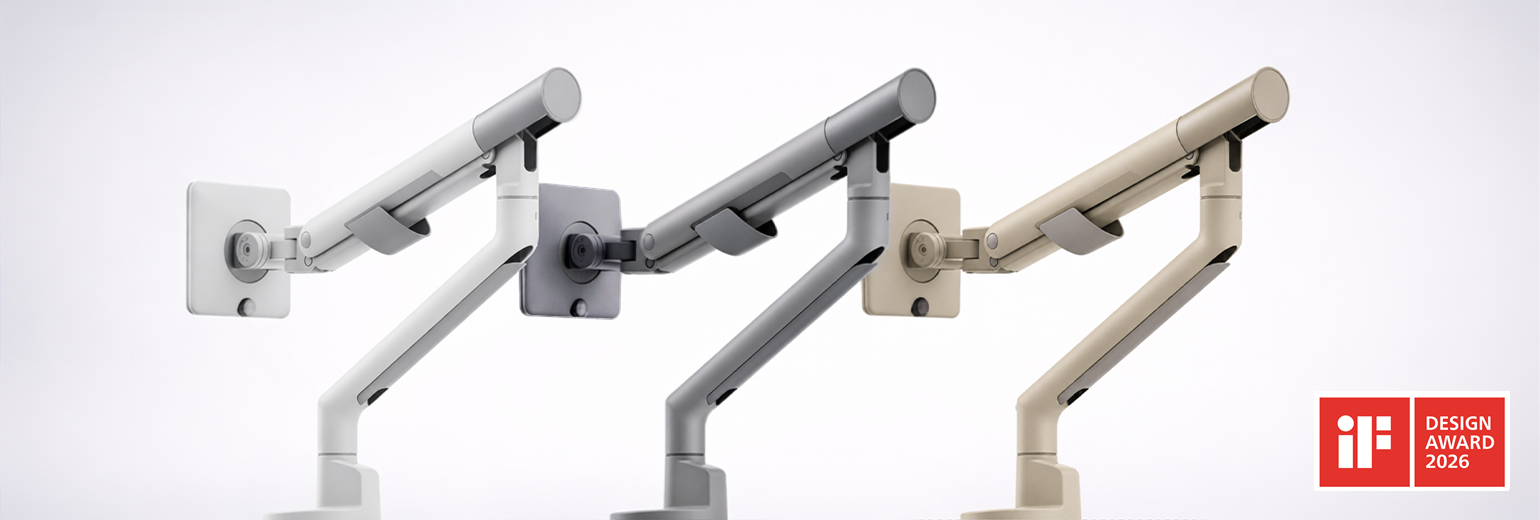 LDT105 Series Spring-Assisted Monitor Arms 