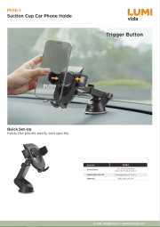 PH16-1 & PH19-1 Universal Car Phone & Tablet Holders