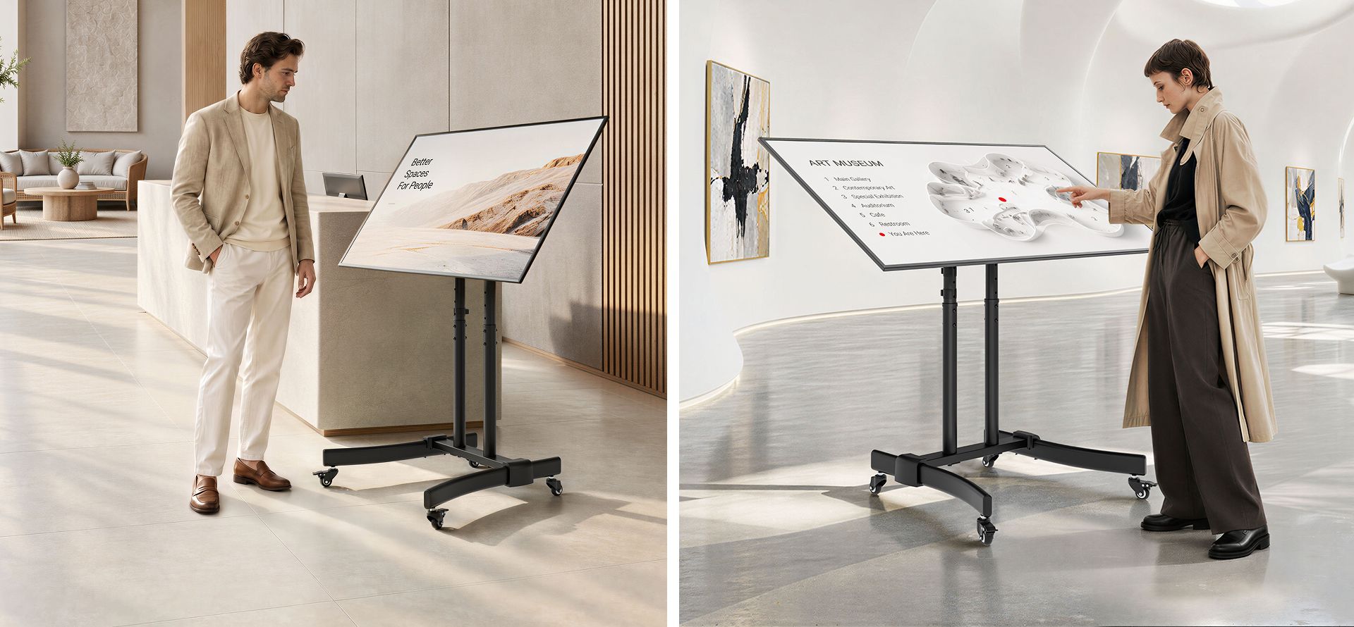 Cost-Effective Adjustable TV Carts