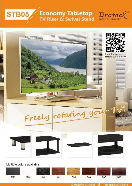 STB05 Series Economy Tabletop TV Riser&Swivel Stand