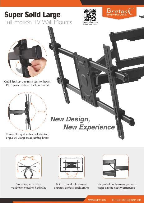 LPA49 Series Super Solid Large Full-motion TV Wall Mount