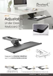 KBT-02-Adjustable Under Desk Keyboard Tray-Sales