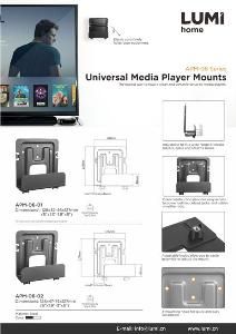 APM-06 Series-Universal Media Player Mounts
