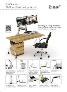 DWS02 Series Sit-stand Workstation Mount