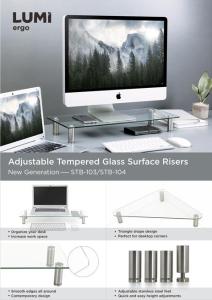 STB-10 &STB-03 Series-Adjustable Tempered Glass Surface Risers