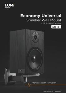 SB-51-Economy Universal Speaker Wall Mount