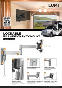 LDA18-111R  Lockable Full-motion RV TV Mount