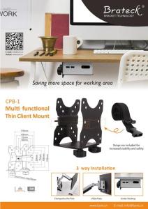 CPB-1&CPB-2&CPB-7 Wall & Under-Desk CPU Mount