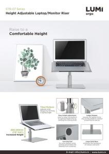 STB-07 Series-Height Adjustable Laptop Monitor Riser