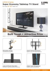 LDT03-14 Series-Super Economy Tabletop TV Stand