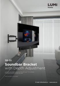 SB-55-Soundbar Bracket with Depth Adjustment