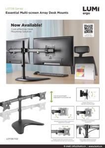 LDT08 Series-Essential Multi-screen Array Desk Mounts
