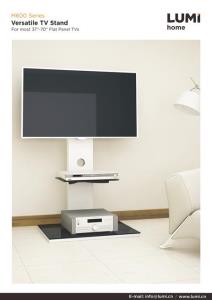 M600 Series Versatile Glass and Wood TV Stand