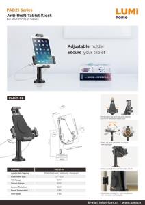 PAD21 Series Universal Anti-theft Tablet Countertop Kiosk