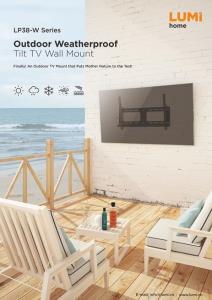 LP38-W Series-Outdoor Weatherproof Tilt TV Wall Mount