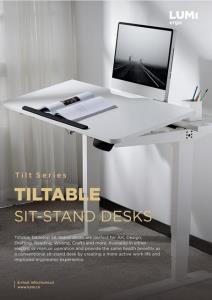 Tilt Series-Tiltable Sit-stand Desks