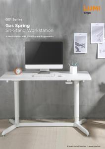 G01 Series-Gas Spring Sit-Stand Workstation