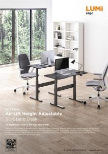 G03 Series-Gas-Spring Height Adjustable Sit-Stand Desk
