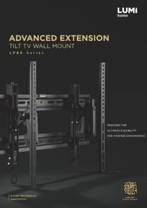 LP65 Series Advanced Extension Tilt TV Wall Mount
