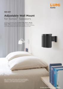 SB-631-Adjustable Wall Ceiling Mount for Speakers