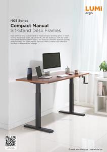 N05 Series-Compact Manual Sit-Stand Desk Frames