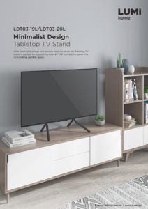LDT03-19L＆LDT03-20L-Minimalist Design Tabletop TV Stand