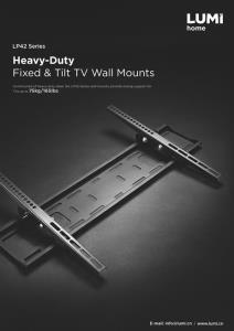 LP42 Series-Economy Heavy-duty Fixed＆Tilt TV Wall Mount