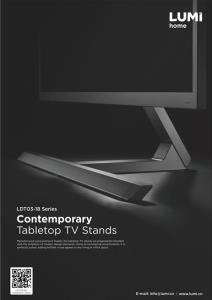 LDT03-18 Series-Contemporary Tabletop TV Stands
