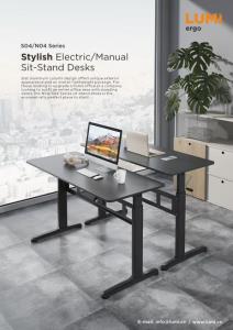 N04 Series-Stylish Manual Sit-Stand Desks
