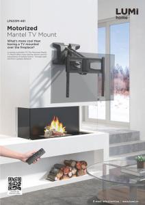 LPA53M-461-Motorized Mantel TV Mount