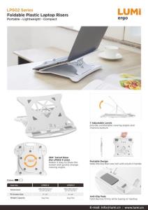 LPS02 Series-Foldable Plastic Laptop Riser