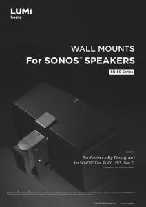 SB-50 Series-SONOS Speaker Wall Mounts