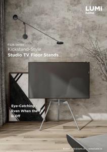 FS26 Series-Kickstand Style Studio TV Floor Stands
