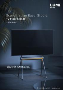 FS29 Series-Scandinavian  Easel Studio TV Floor Stands