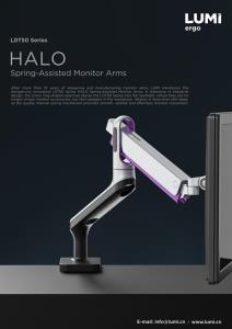 LDT50 Series-HALO Spring-Assisted Monitor Arms