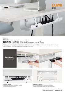 CC11-4-Under-Desk Cable Management Tray